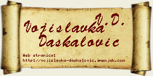 Vojislavka Daskalović vizit kartica